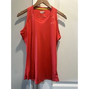 Under Armour Women's Orange Tank Semi Fitted Small